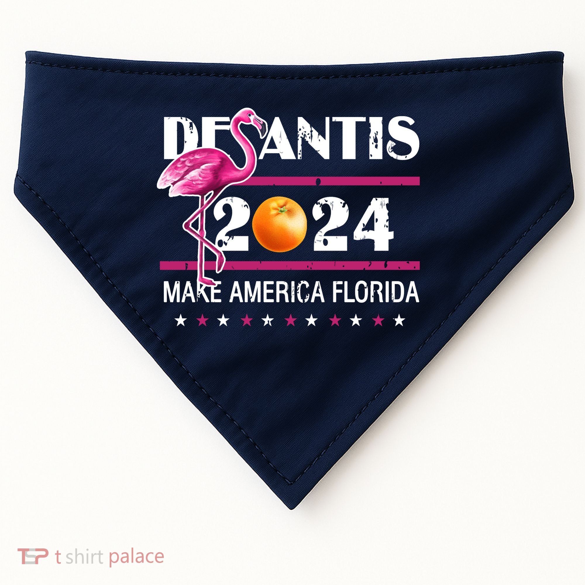 Desantis 2024 Make America Florida Flamingo USA-Made Doggie Bandana