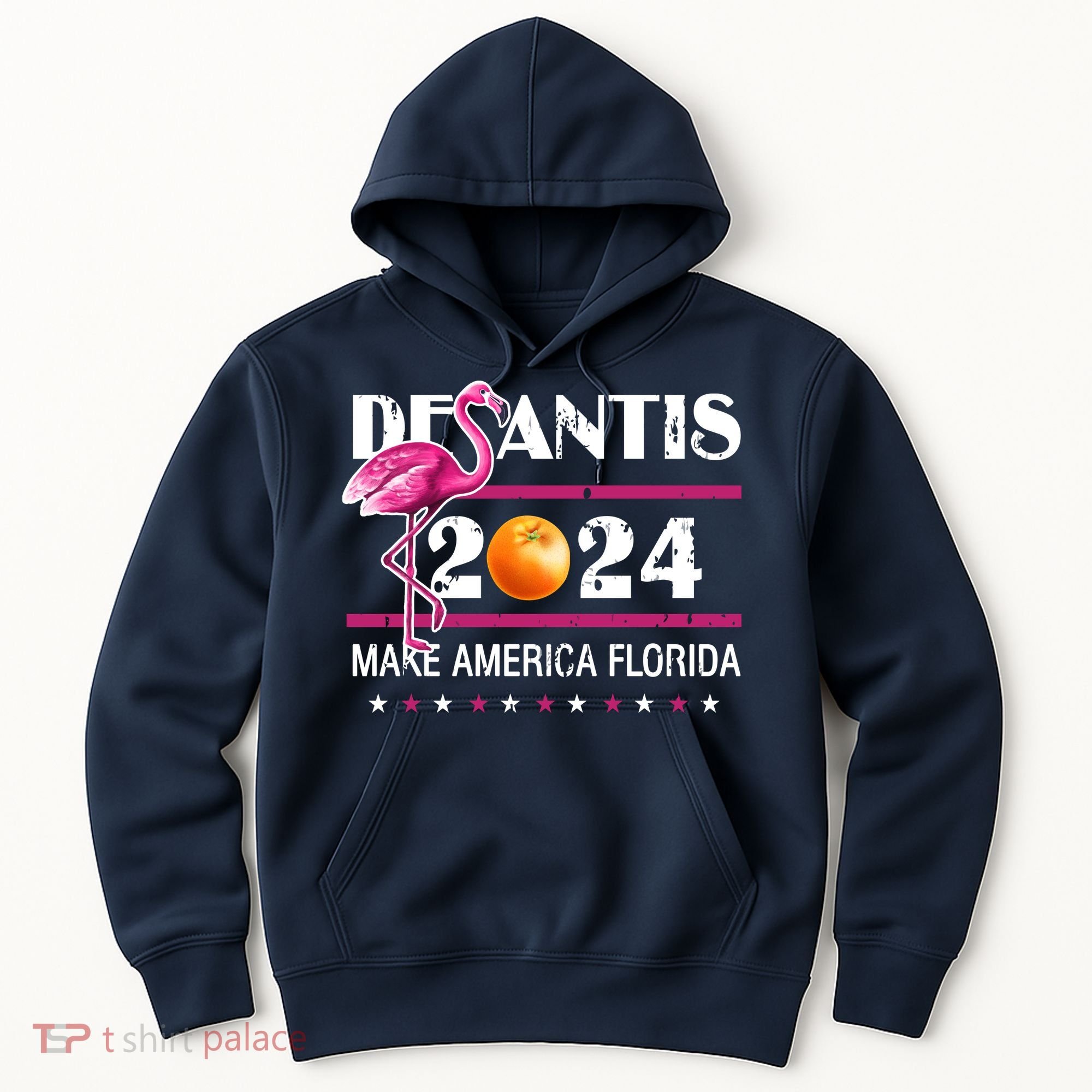 Desantis 2024 Make America Florida Flamingo Hoodie