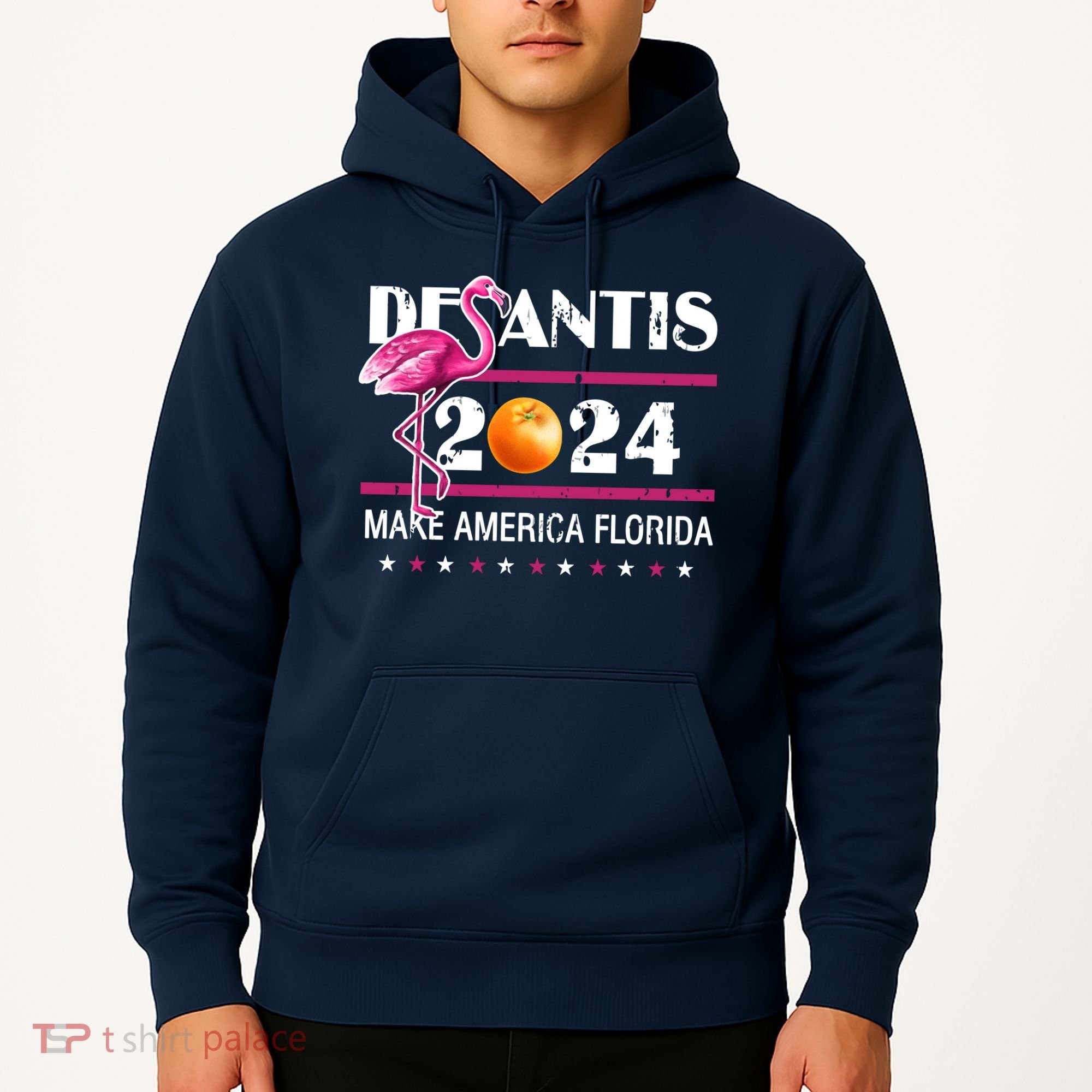 Desantis 2024 Make America Florida Flamingo Hoodie