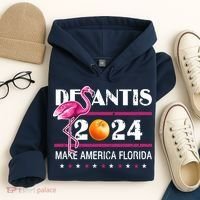 Desantis 2024 Make America Florida Flamingo Hoodie thumb 4