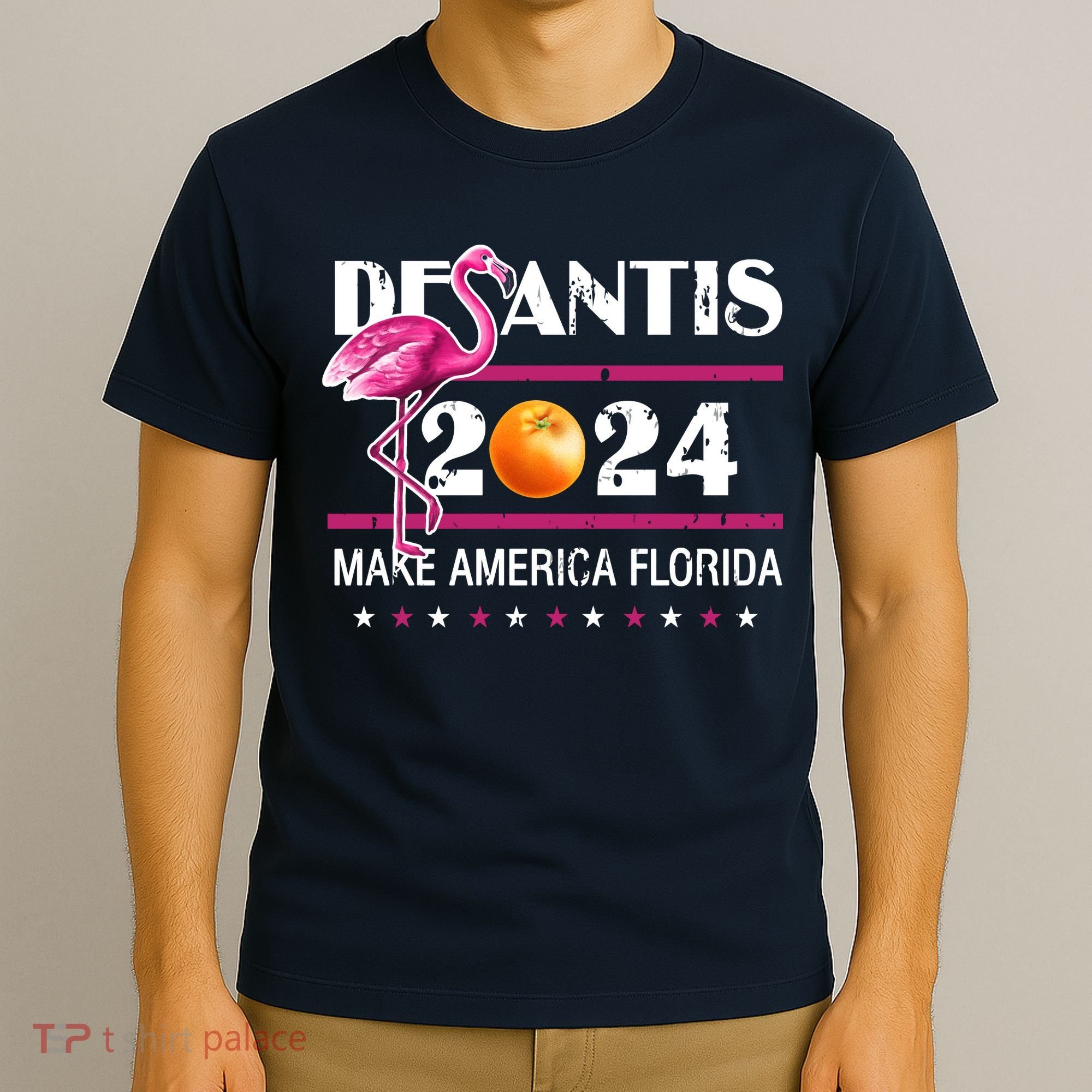 Desantis 2024 Make America Florida Flamingo T-Shirt