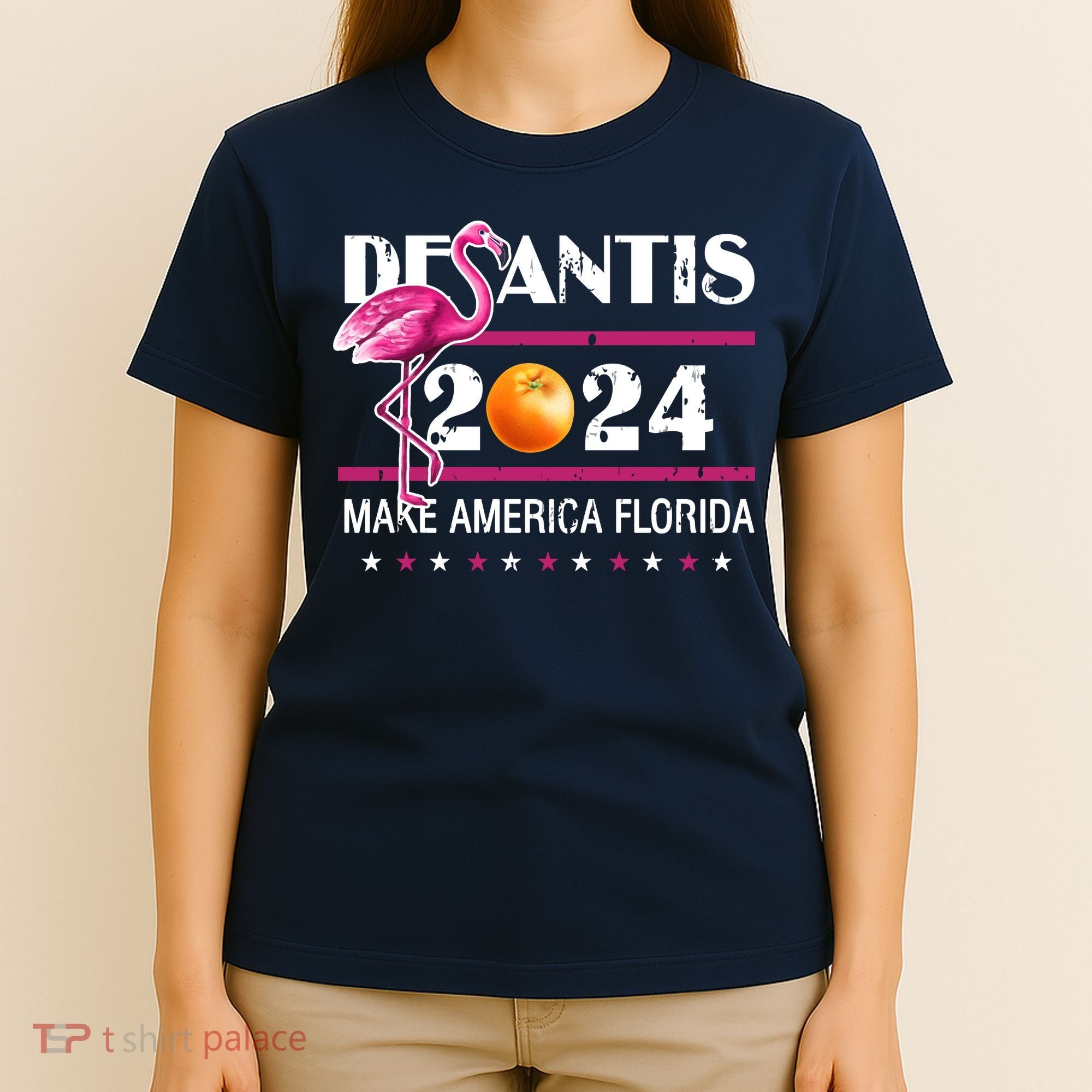 Desantis 2024 Make America Florida Flamingo T-Shirt