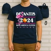Desantis 2024 Make America Florida Flamingo T-Shirt thumb 6