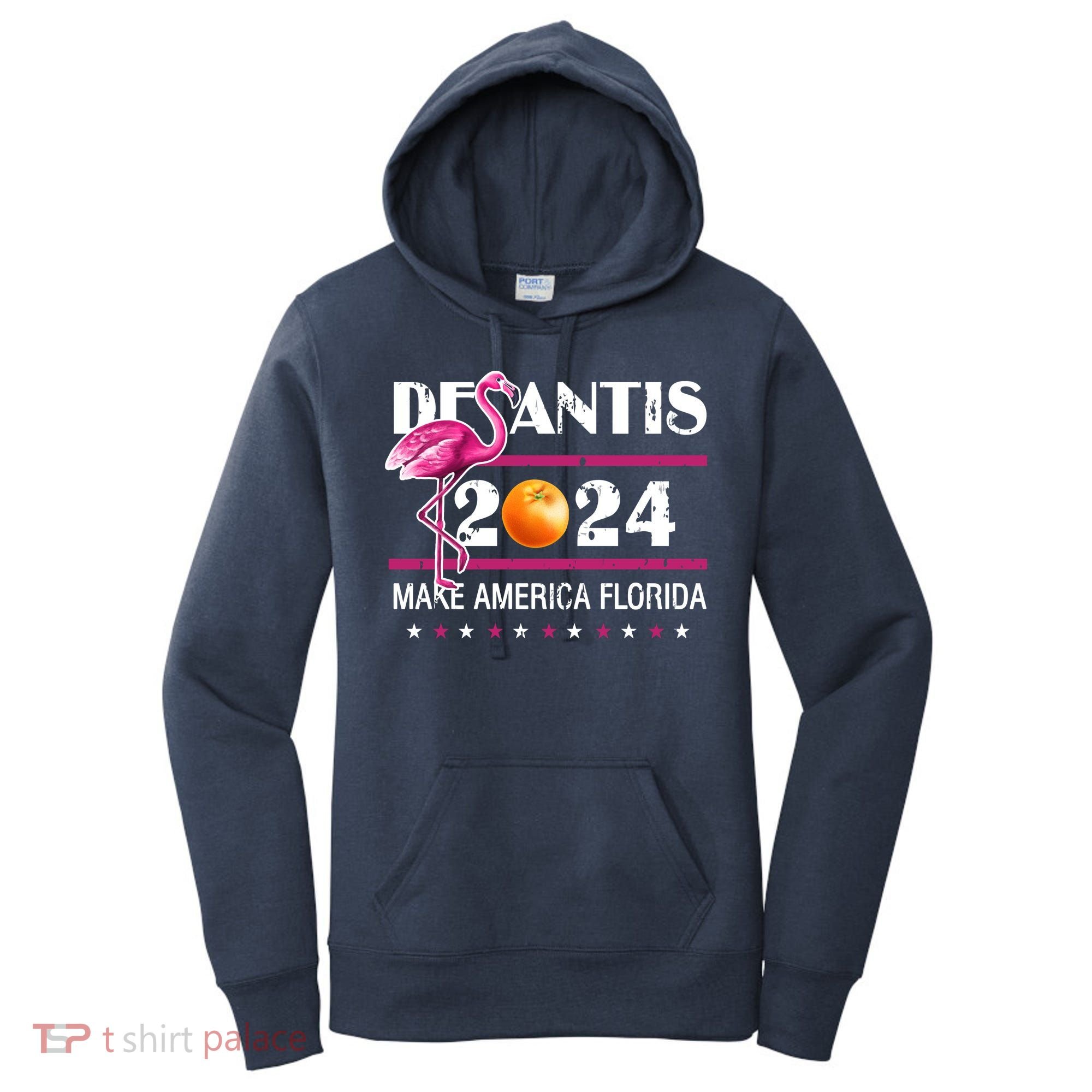 Desantis 2024 Make America Florida Flamingo Women's Hoodie