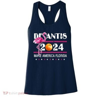 Desantis 2024 Make America Florida Flamingo Women's Tank Top