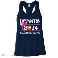 Desantis 2024 Make America Florida Flamingo Women's Tank Top thumb 0
