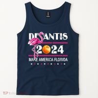 Desantis 2024 Make America Florida Flamingo Tank Top thumb 2