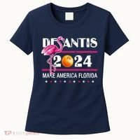 Desantis 2024 Make America Florida Flamingo Women's T-Shirt thumb 0