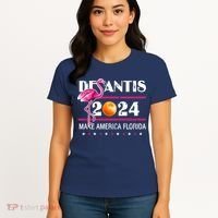 Desantis 2024 Make America Florida Flamingo Women's T-Shirt thumb 4