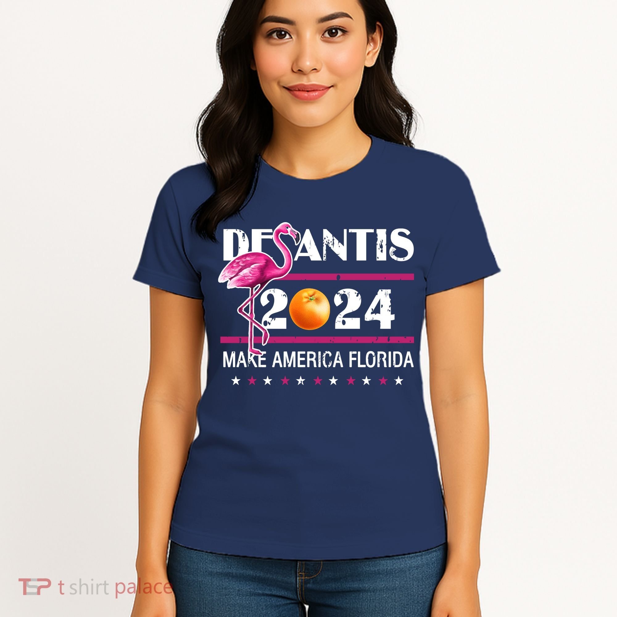 Desantis 2024 Make America Florida Flamingo Women's T-Shirt
