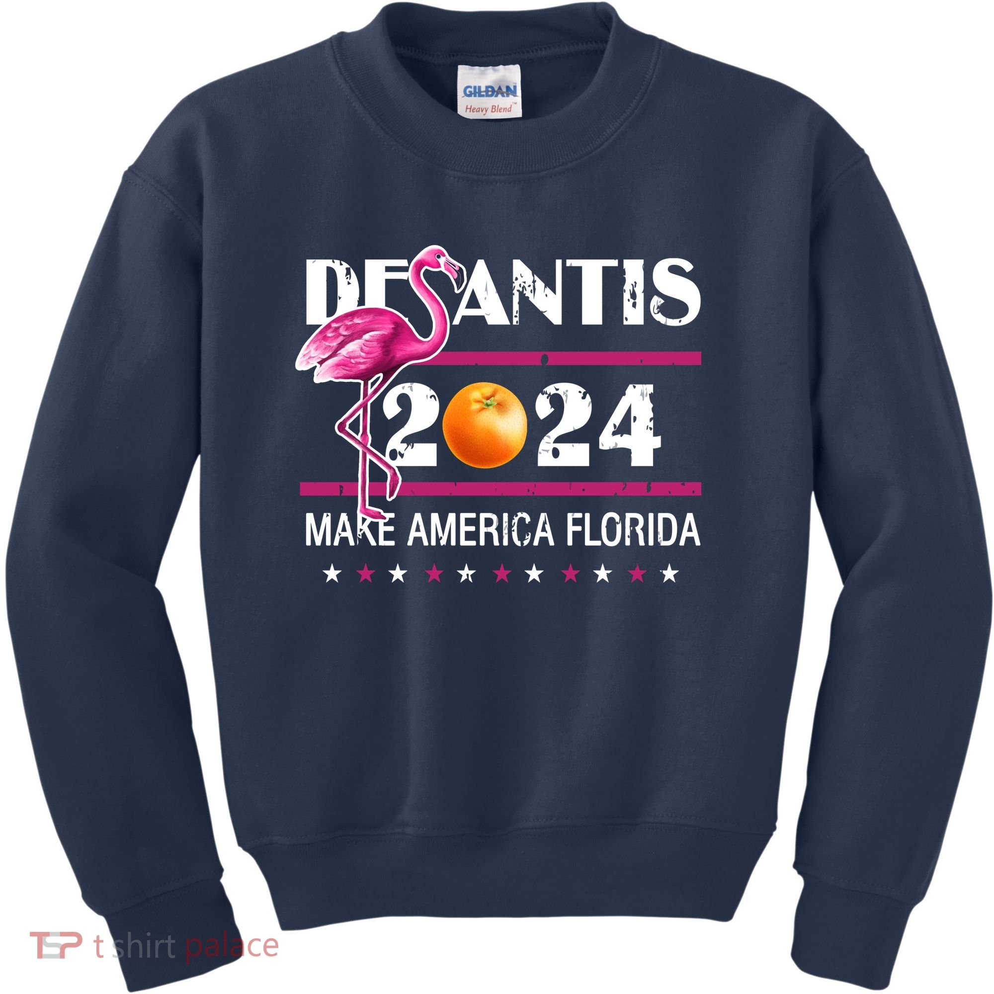 Desantis 2024 Make America Florida Flamingo Kids Sweatshirt