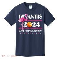 Desantis 2024 Make America Florida Flamingo Kids T-Shirt thumb 0