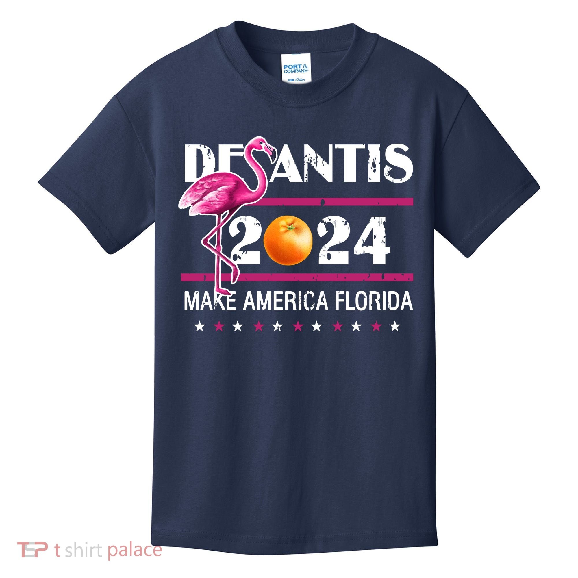 Desantis 2024 Make America Florida Flamingo Kids T-Shirt