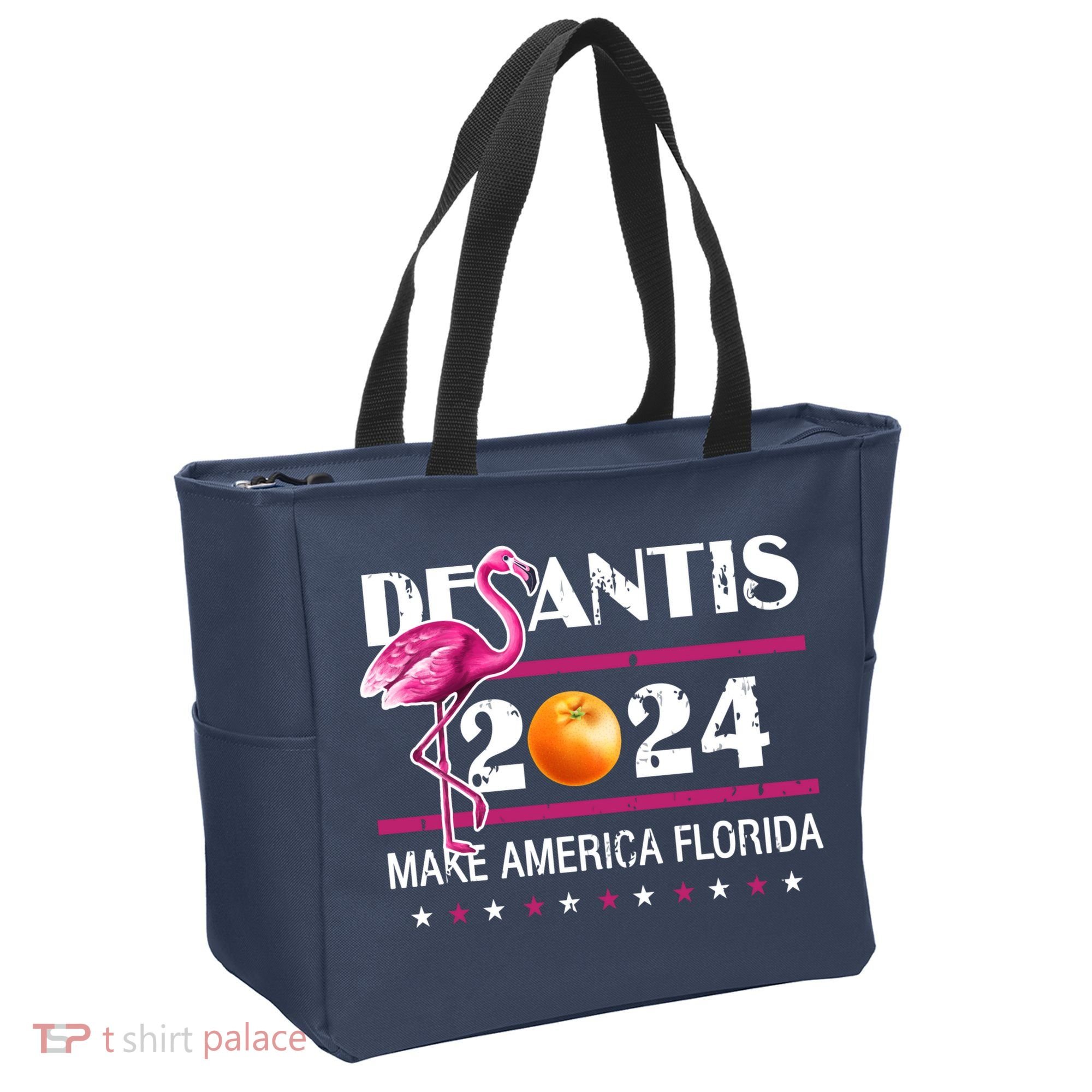 Desantis 2024 Make America Florida Flamingo Tote Bag