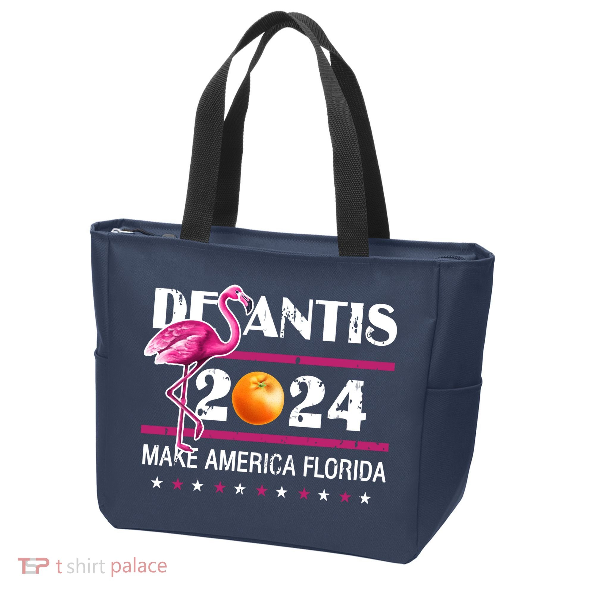 Desantis 2024 Make America Florida Flamingo Tote Bag
