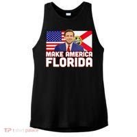 DeSantis 2024 Make America Florida DeSantis 2024 Ladies PosiCharge Tri-Blend Wicking Tank thumb 0