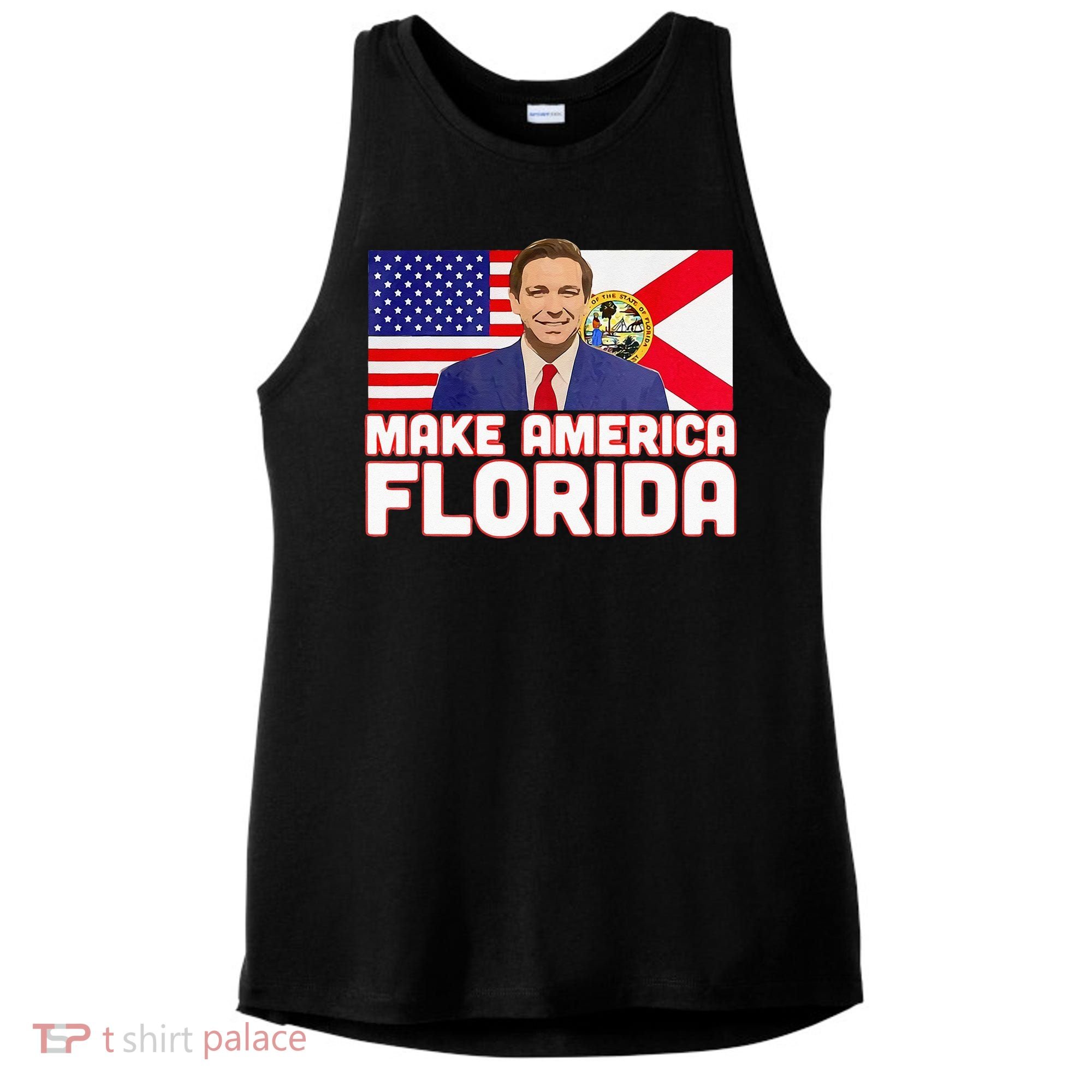 DeSantis 2024 Make America Florida DeSantis 2024 Ladies PosiCharge Tri-Blend Wicking Tank
