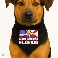 DeSantis 2024 Make America Florida DeSantis 2024 USA-Made Doggie Bandana thumb 1