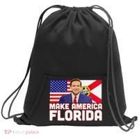 DeSantis 2024 Make America Florida DeSantis 2024 Sweatshirt Cinch Pack Bag thumb 0