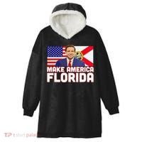 DeSantis 2024 Make America Florida DeSantis 2024 Hooded Wearable Blanket thumb 0
