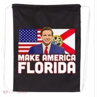DeSantis 2024 Make America Florida DeSantis 2024 Drawstring Bag thumb 0