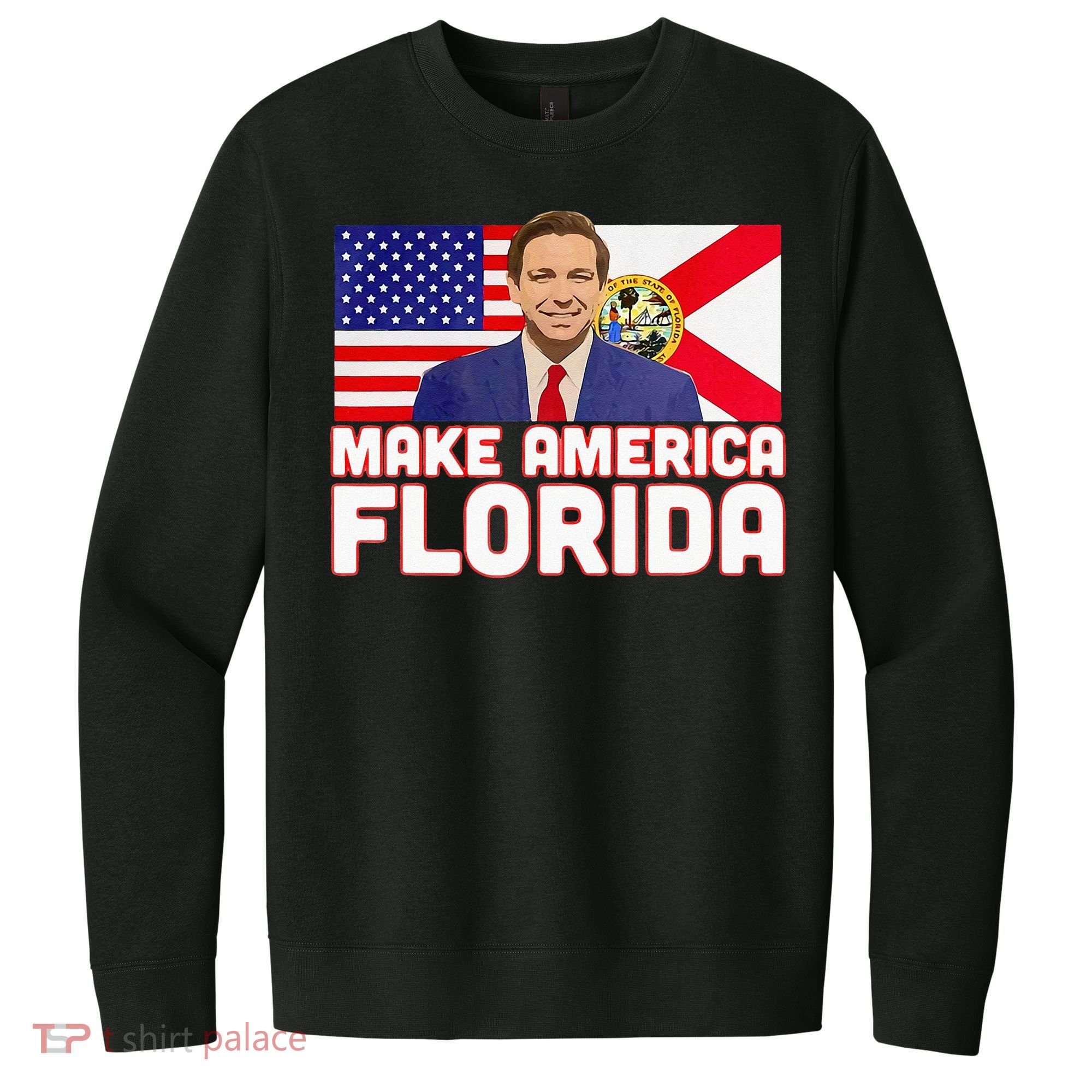DeSantis 2024 Make America Florida DeSantis 2024 V.I.T. Fleece Crew Sweatshirt