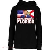 DeSantis 2024 Make America Florida DeSantis 2024 Womens Funnel Neck Pullover Hood thumb 0
