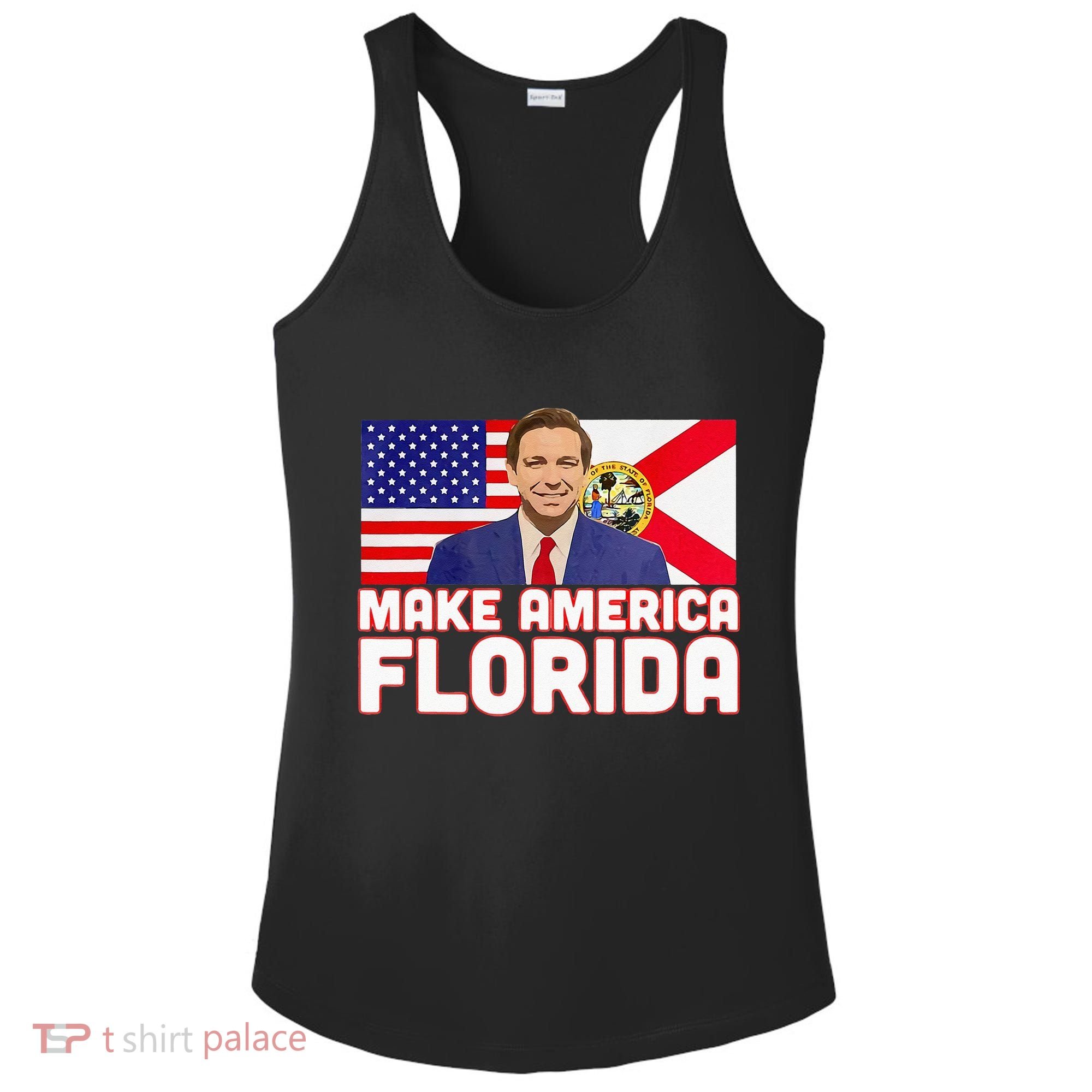 DeSantis 2024 Make America Florida DeSantis 2024 Ladies PosiCharge Competitor Racerback Tank