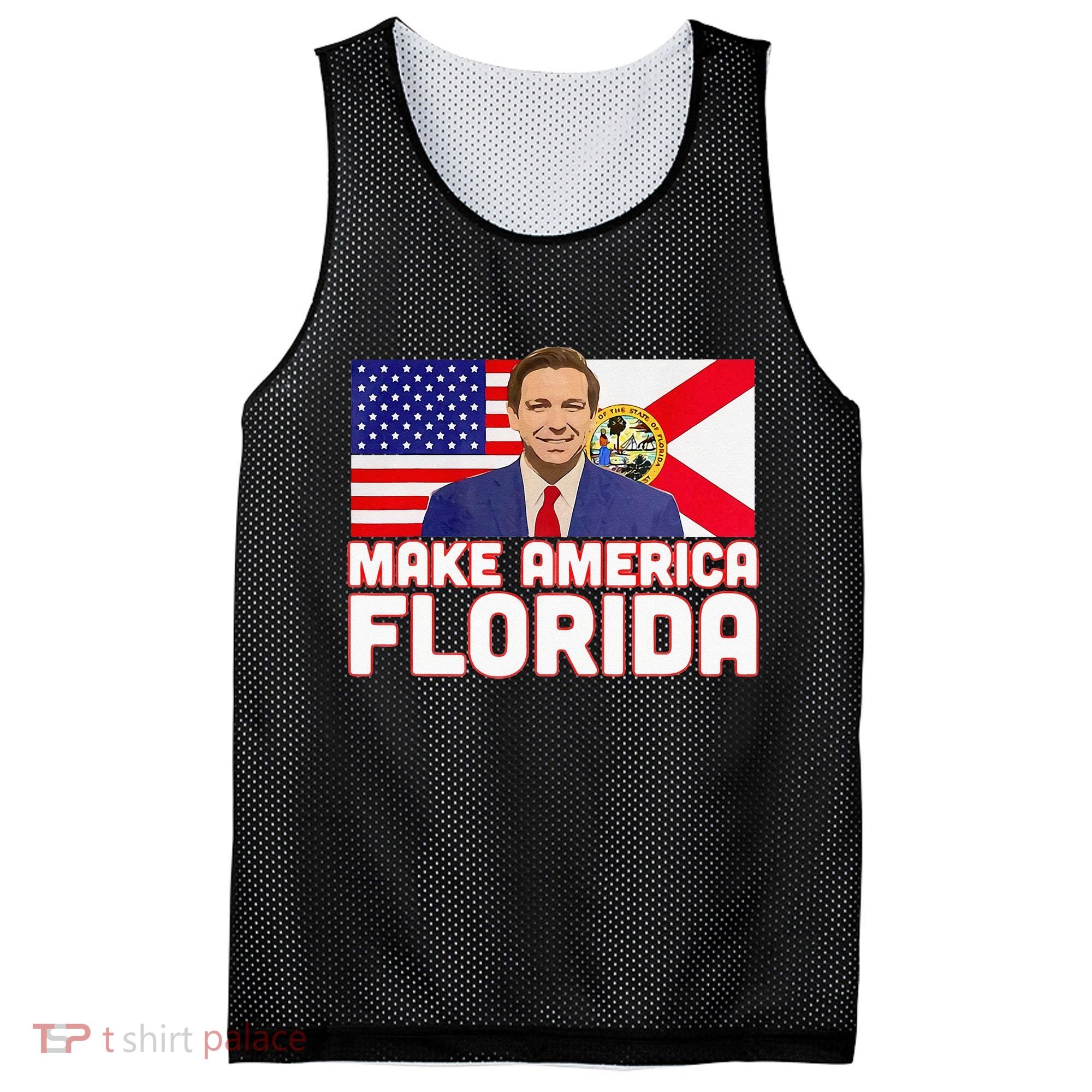 DeSantis 2024 Make America Florida DeSantis 2024 Mesh Reversible Basketball Jersey Tank