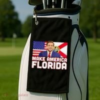 DeSantis 2024 Make America Florida DeSantis 2024 Golf Towel thumb 2