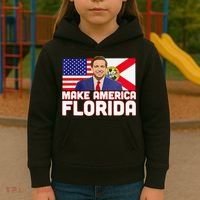 DeSantis 2024 Make America Florida DeSantis 2024 Kids Hoodie thumb 3