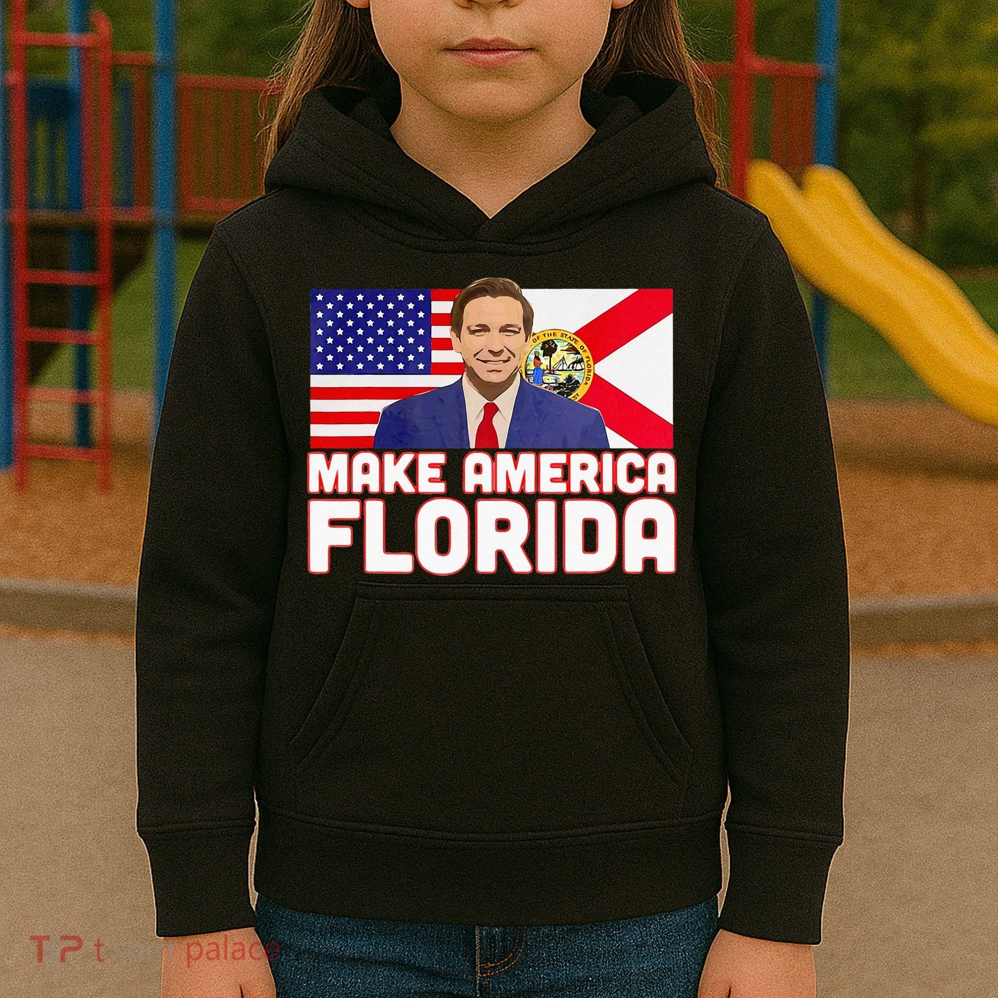 DeSantis 2024 Make America Florida DeSantis 2024 Kids Hoodie
