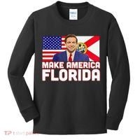 DeSantis 2024 Make America Florida DeSantis 2024 Kids Long Sleeve Shirt thumb 0