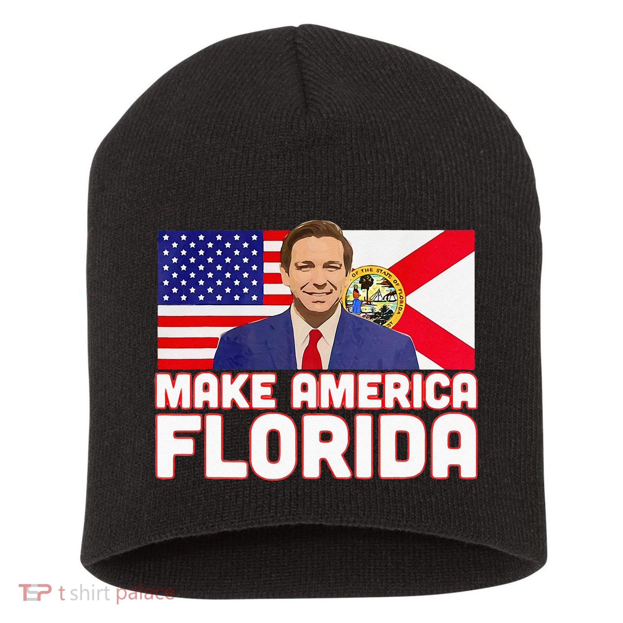 DeSantis 2024 Make America Florida DeSantis 2024 Short Acrylic Beanie