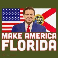 DeSantis 2024 Make America Florida DeSantis 2024 The Baniff Cuffed Pom Beanie thumb 2