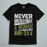 DD 214 Never Underestimate A Woman With DD214 Veteran T-Shirt thumb 5