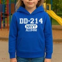 Dd 214 Navy Alumni Kids Hoodie thumb 3