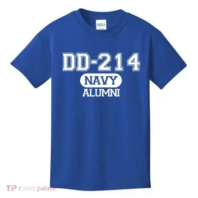 Dd 214 Navy Alumni Kids T-Shirt