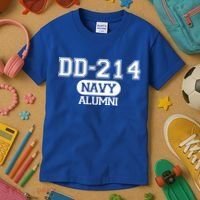 Dd 214 Navy Alumni Kids T-Shirt thumb 3