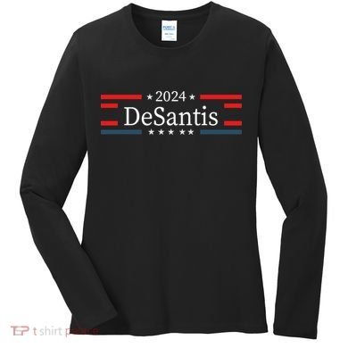 Desantis 2024 Retro Vintage Make America Florida Women's Long Sleeve Shirt