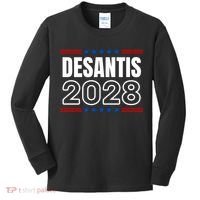 Desantis 2028 Ron Desantis 2028 For President Election Kids Long Sleeve Shirt thumb 0