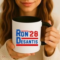 Desantis 2028 Ron Desantis 2028 President Election Retro Coffee Mug thumb 3