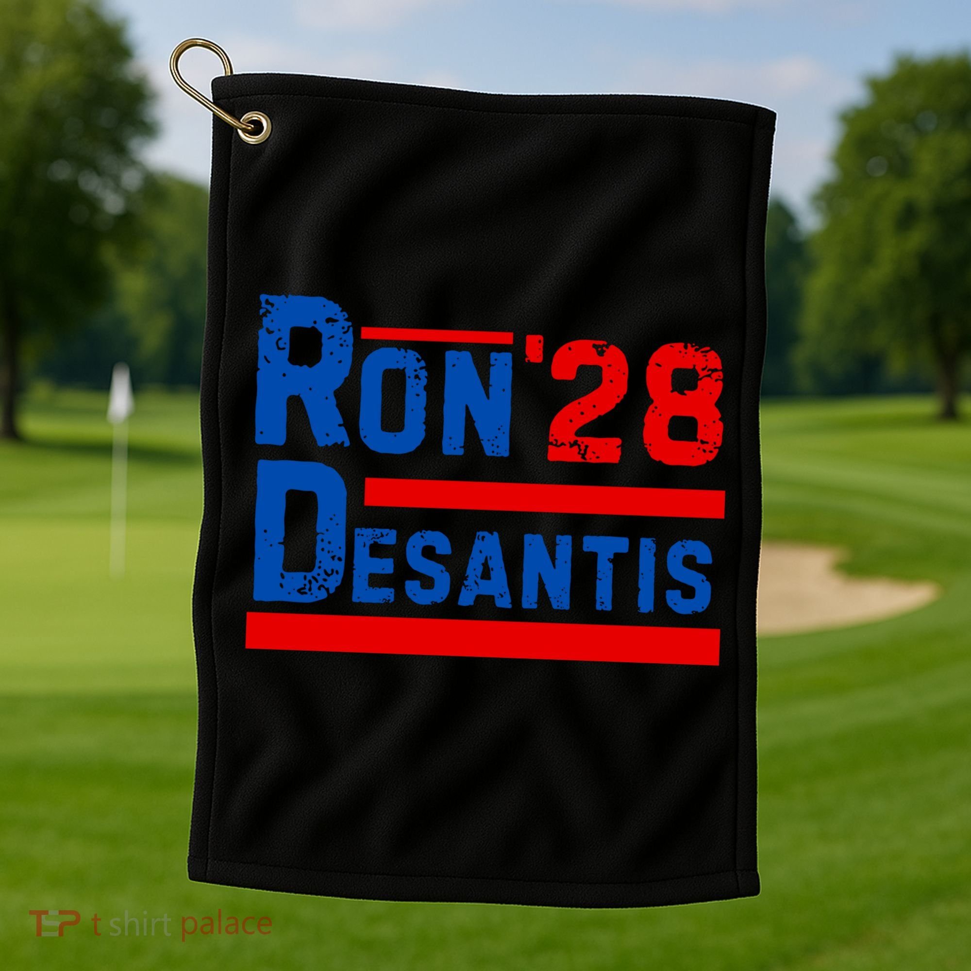 Desantis 2028 Ron Desantis 2028 President Election Retro Golf Towel