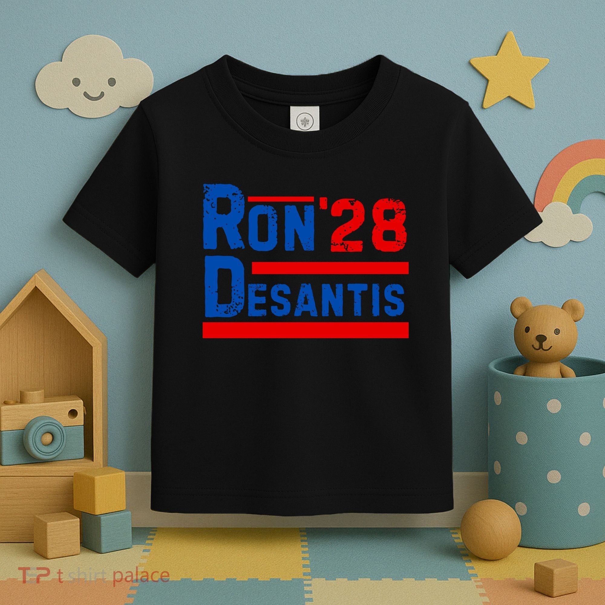 Desantis 2028 Ron Desantis 2028 President Election Retro Toddler T-Shirt