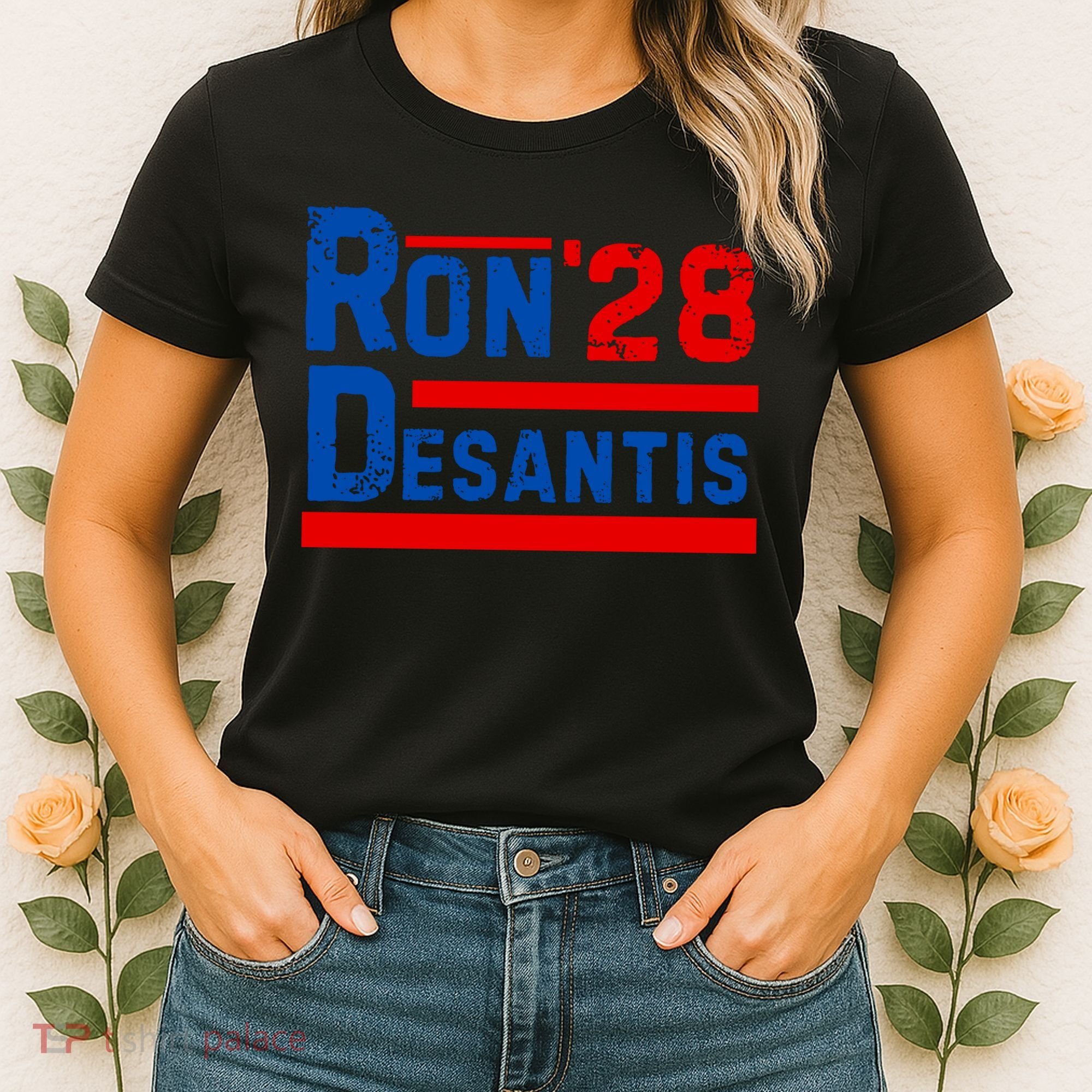 Desantis 2028 Ron Desantis 2028 President Election Retro Women's T-Shirt
