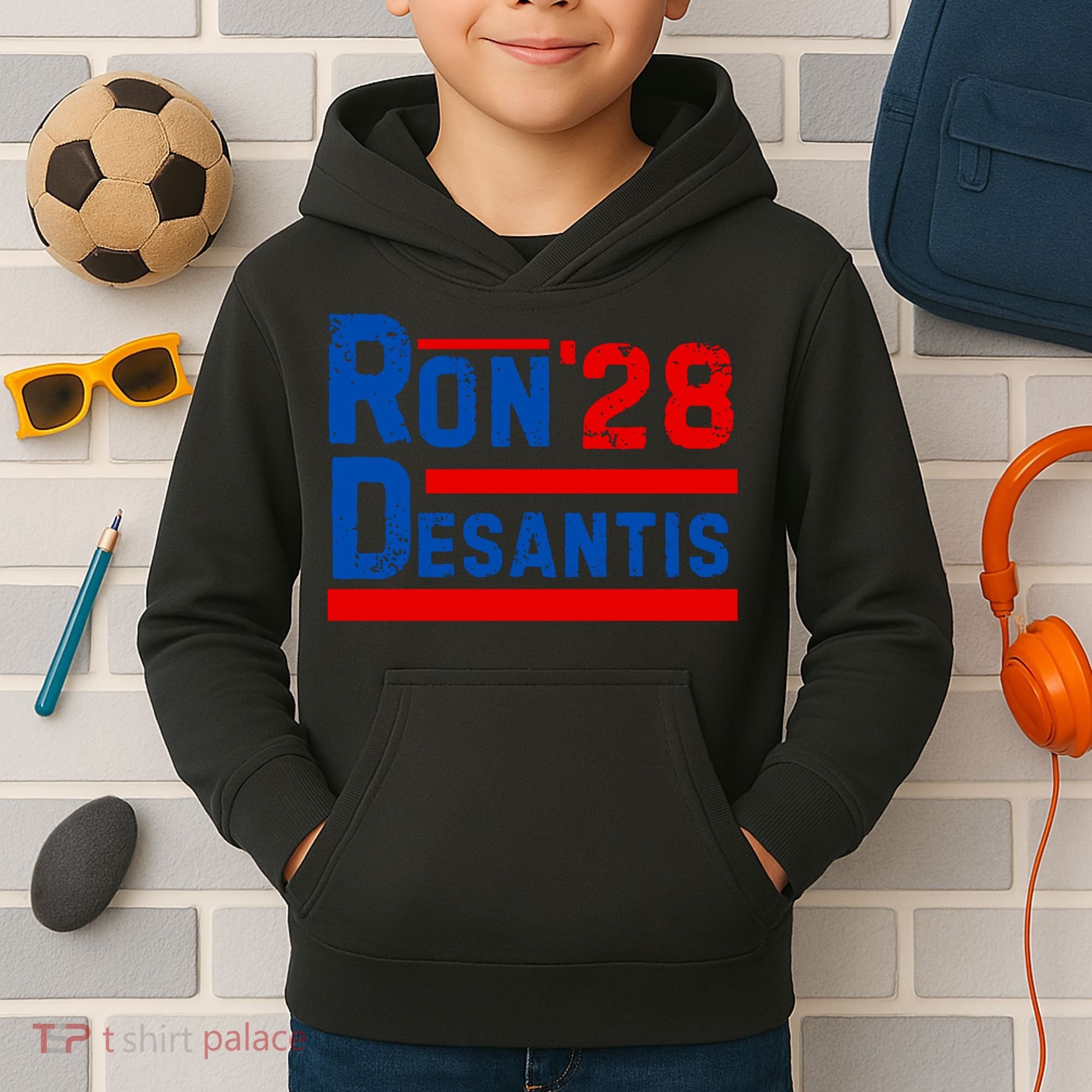 Desantis 2028 Ron Desantis 2028 President Election Retro Kids Hoodie