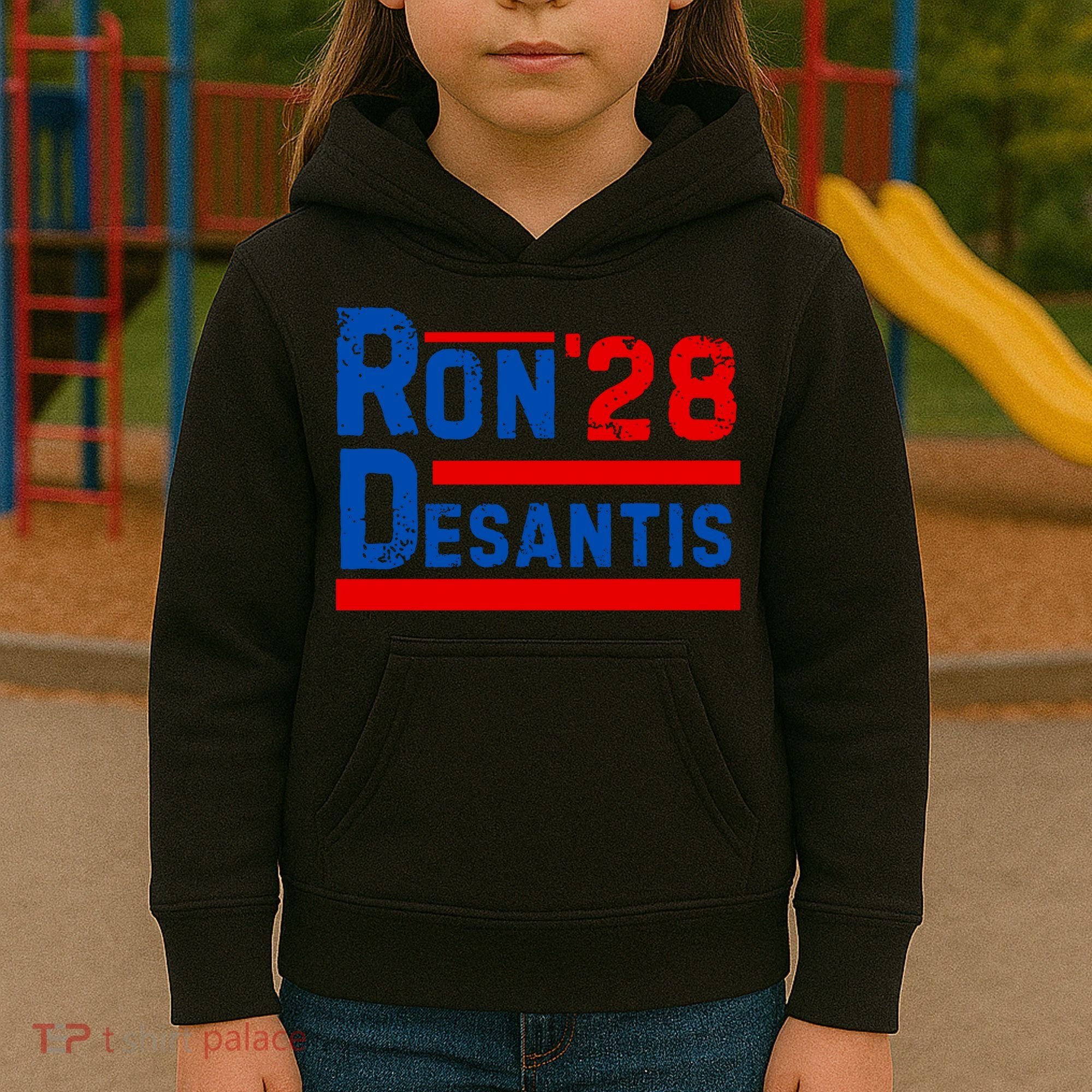 Desantis 2028 Ron Desantis 2028 President Election Retro Kids Hoodie