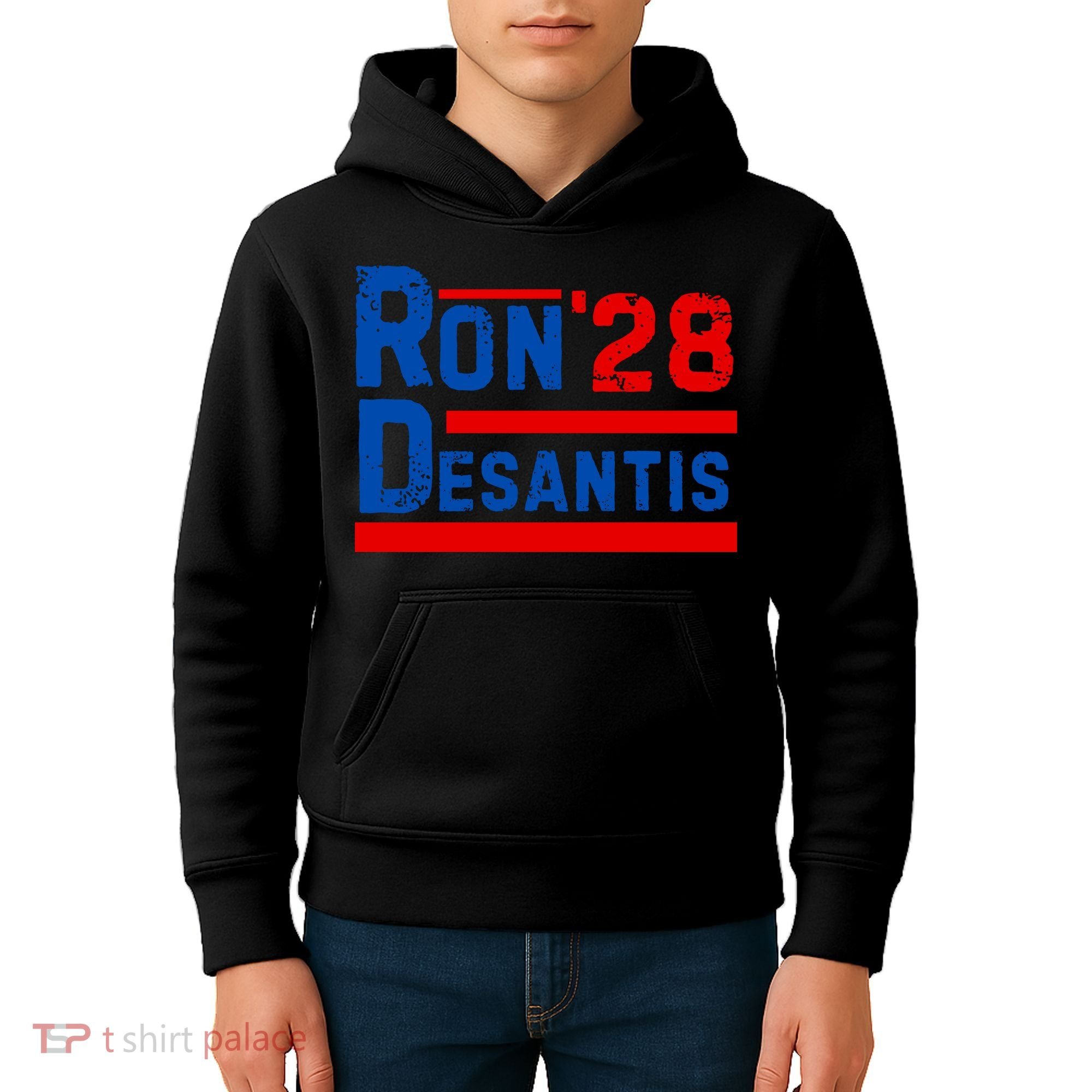 Desantis 2028 Ron Desantis 2028 President Election Retro Kids Hoodie