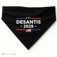 Desantis 2028 Ron Desantis 2028 President Election Us Flag USA-Made Doggie Bandana thumb 0