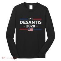 Desantis 2028 Ron Desantis 2028 President Election Us Flag Long Sleeve Shirt thumb 0